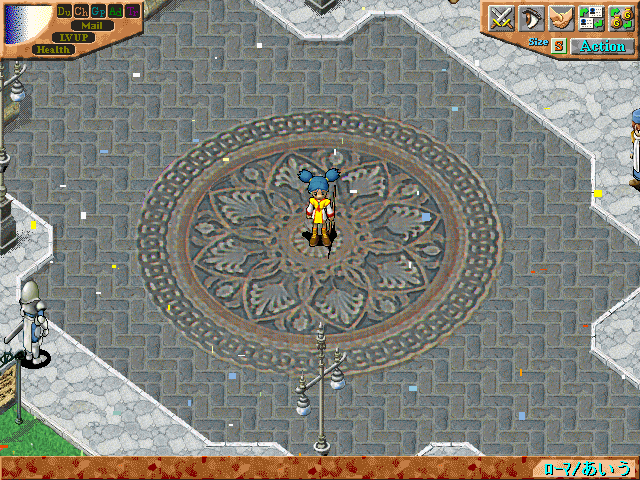 CrossGate1周年に紙吹雪が舞う